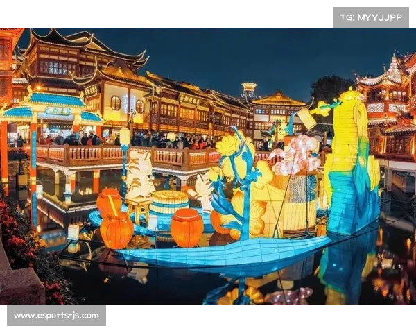 豫园灯会黄金广场巨型走马灯亮相，融合“盛唐六骏”创作灵感